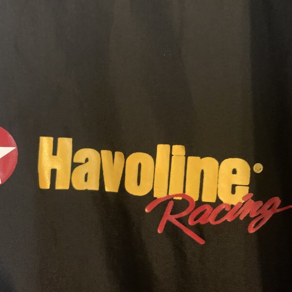 Vintage Swingster Havoline Racing Black Hooded Jacket Size XXL - Picture 3 of 11